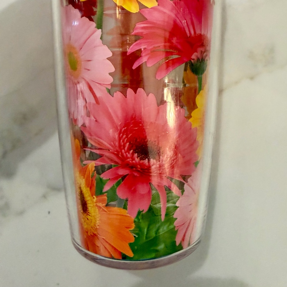 Set of 3 Tervis Tumbler Cups with Lids 16 oz Elephants Peace Flowers EUC - Picture 9 of 9
